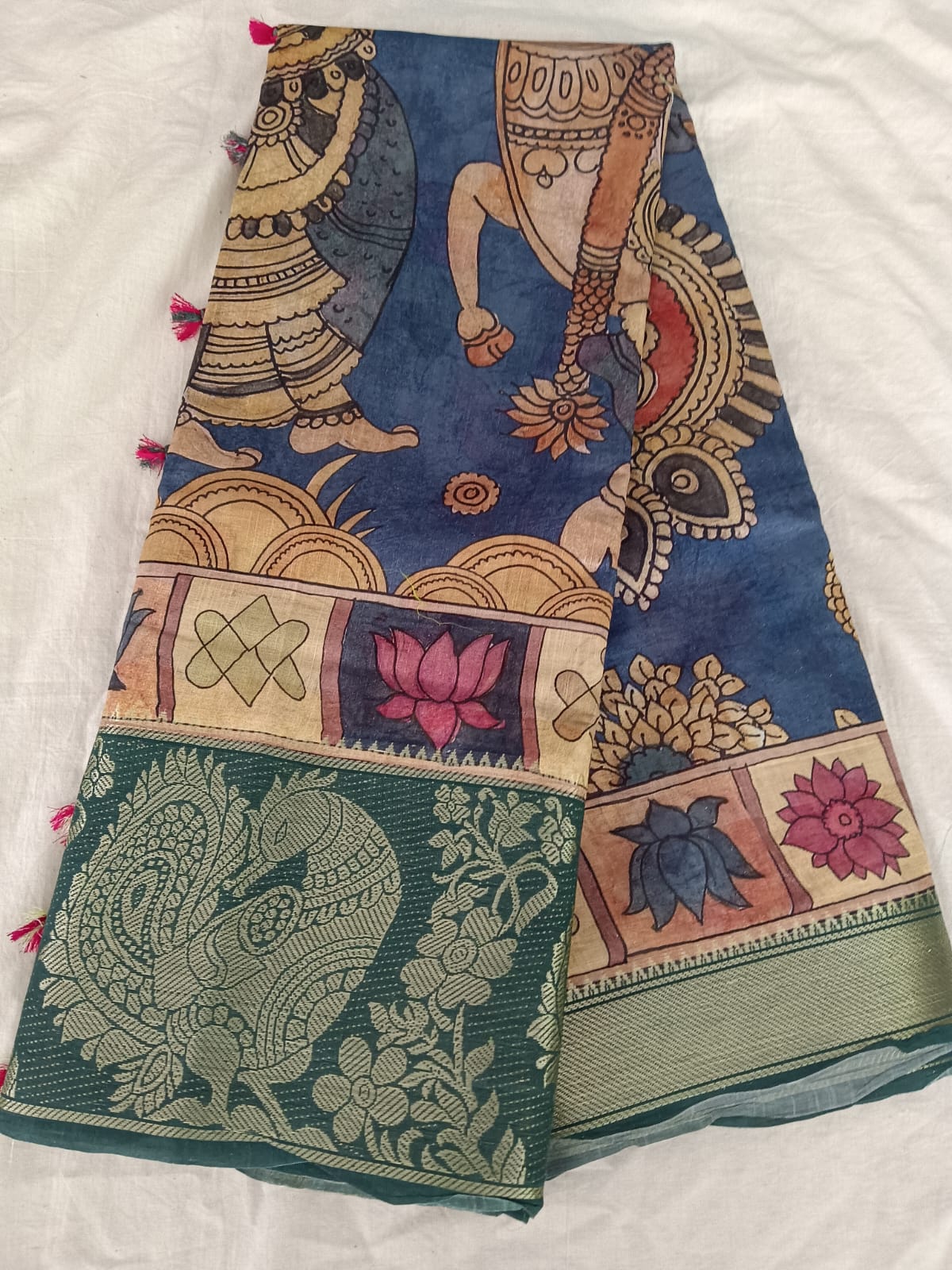 Pen Kalamkari Cotton Saree