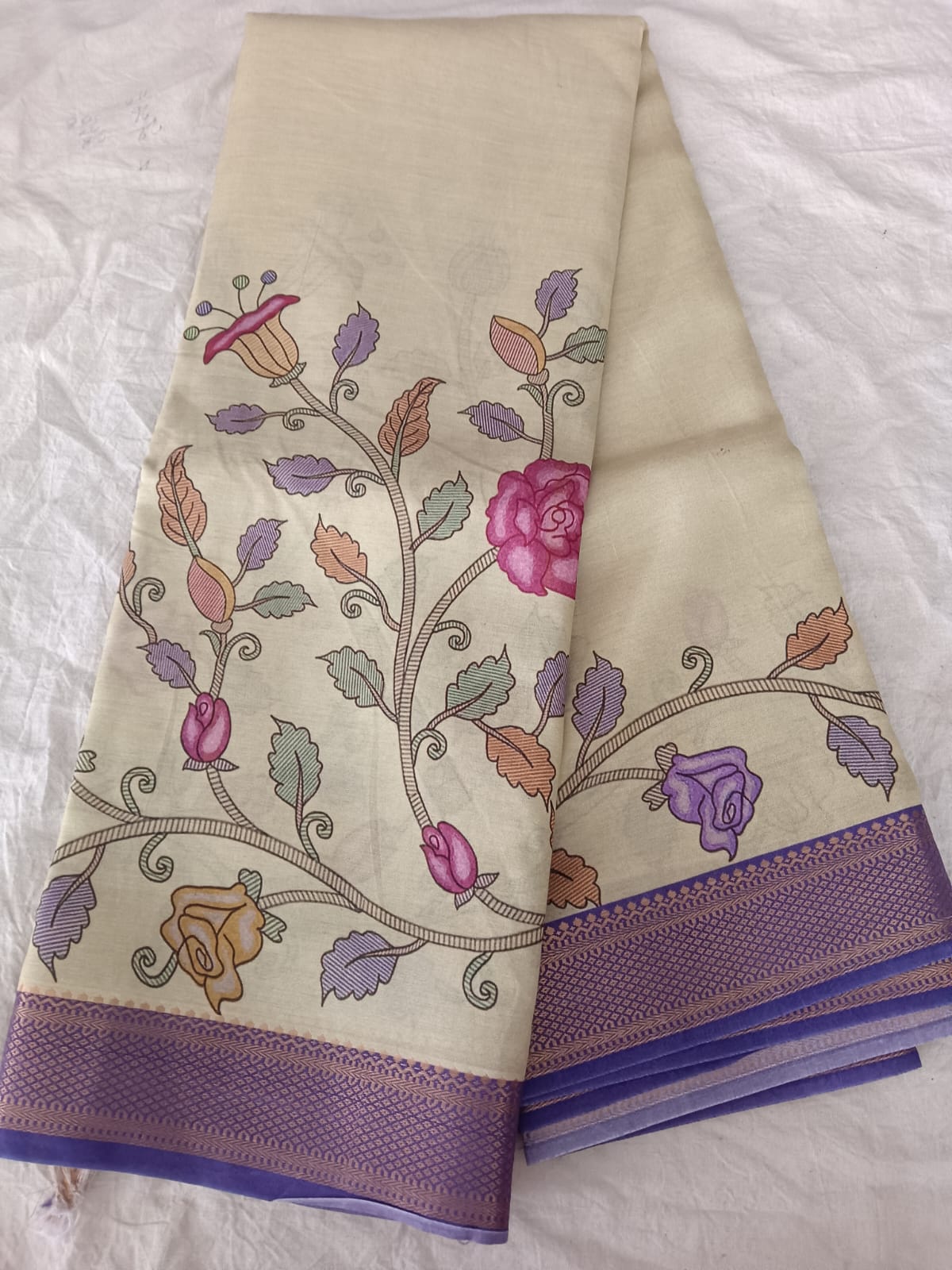 pen kalamkari silk saree