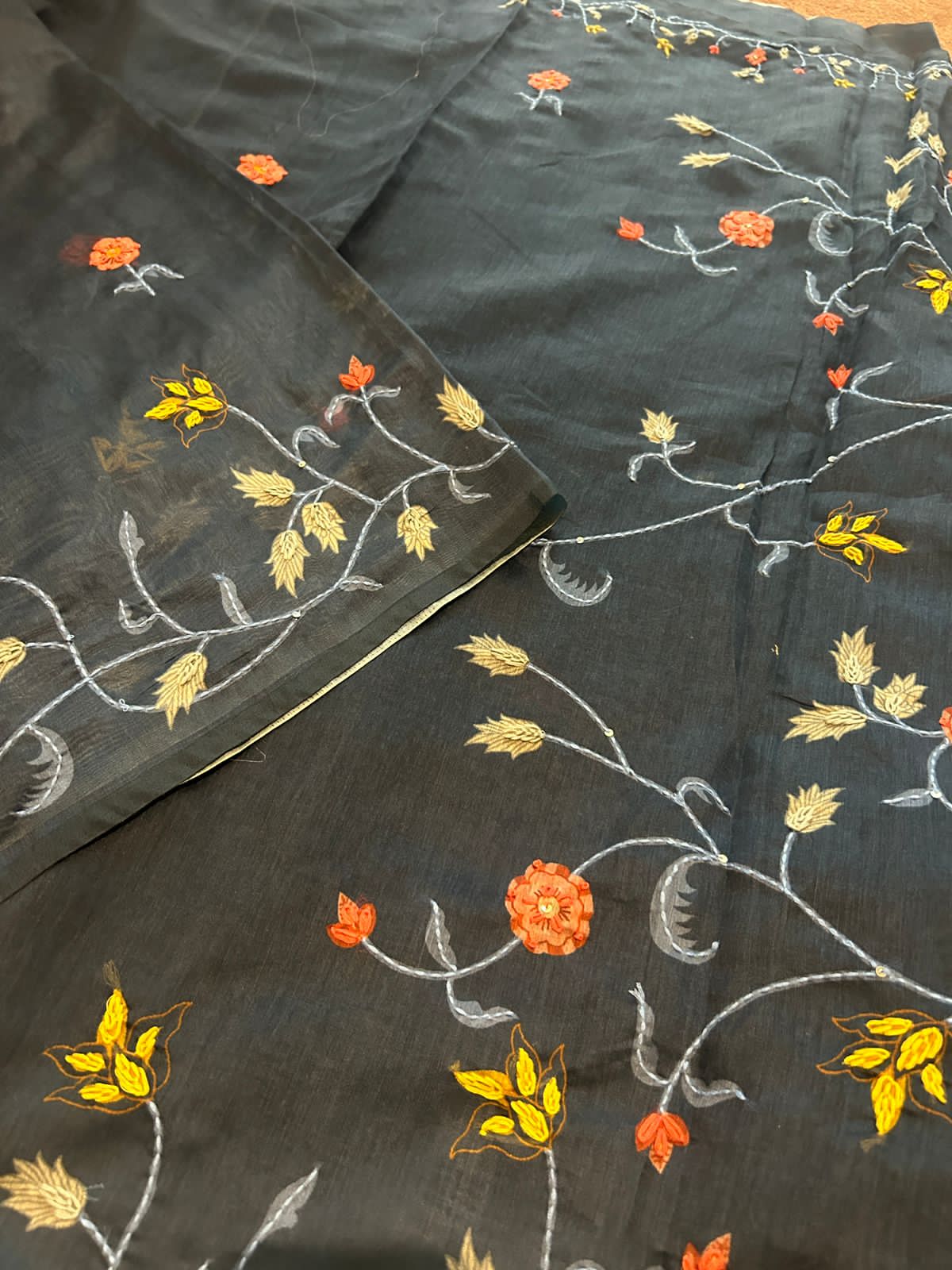 chanderi cotton saree